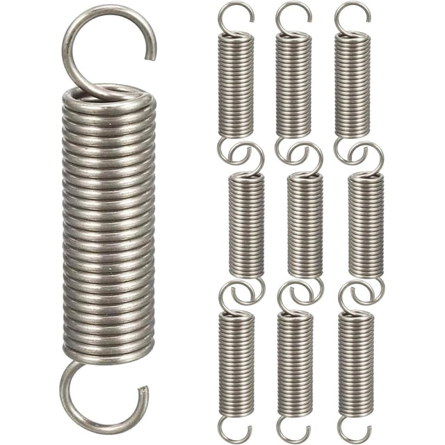Resortes de tensión de resorte de doble gancho XCF 10 piezas 1,2*11*45mm