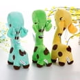 thumbnail image 4 of Jirafa de peluche de juguete, muñeco de peluche suave, animales de dibujos animados, peluches para regalo de cumpleaños, boda, evento, 18 cm/28 cm, 4 of 8