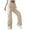 AA-Beige219, variant on XIAONU Womens Elastic Waist Cargo Pants Wide Leg Utility Pocket Trousers Lightweight Casual Outdoor Bottoms Army Green