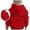 00-Red739, variant on Oiyii Little Girl's Minimal Graphic Hoodie Long Sleeve Back Script Text Print Outdoor Casual Hooded Sweatshirt,Orange