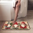 thumbnail image 4 of 1pc Three Gnomes with Christmas Absorbent Non-Slip Bathroom Thickened Flannel Rug Decor,Soft,Quick Drying,Suitable For Indoor/outdoor Use,Bathrooms,Bedrooms,Kitchens,Terrace,Laundry Rooms,16"x24", 4 of 9