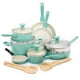 thumbnail image 1 of GreenPan Rio Healthy Ceramic - Juego de ollas y sartenes antiadherentes, 16 piezas, sin PFAS, apto para lavaplatos, color turquesa, 1 of 5