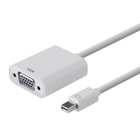 UPC: 0889028008034 | Monoprice Mini DisplayPort 1.2a / Thunderbolt to VGA Active Adapter – White