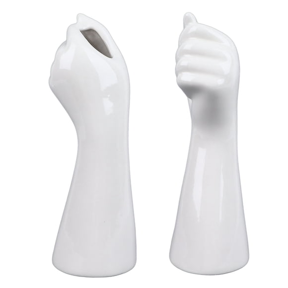 Ceramic Hand Flower Vase, Ceramic Hand Vase Eye Catching For Home