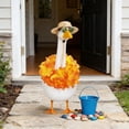 thumbnail image 2 of Stijggn Outdoor Goose Outfits Spring Hawaiian Porch Goose Outfits, Summer Lawn Goose Costume, Yard Goose Clothes Hawaiian Wreath for 23" Lawn Outdoor Garden Yard Patio Geese Statue, 2 of 6