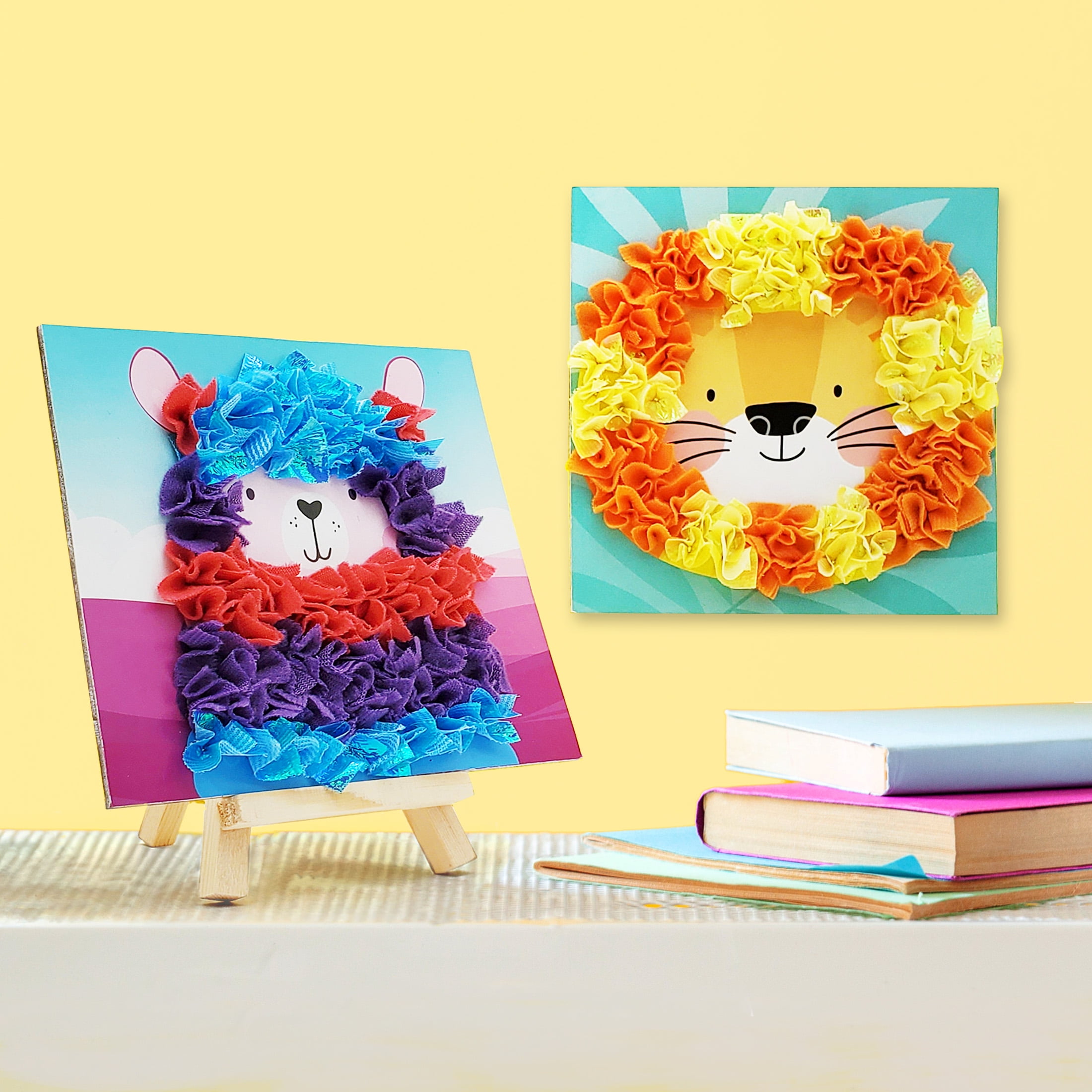 (2 pack) Hello Hobby Make Your Own Fabric Poke Art, Kids Craft Kit
