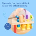 thumbnail image 6 of Melissa & Doug Deluxe Pounding Bench Wooden Toy With Mallet, 6 of 12