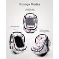 thumbnail image 2 of Cubierta para asiento de auto Sweetwavet de 2 capas de malla, protección solar rosa, 2 of 8