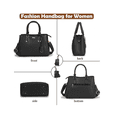 thumbnail image 5 of Bolso Tote Para Mujer En Pu Para Laptop 15.6 Pulgadas Belug Negro, 5 of 5