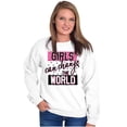 thumbnail image 4 of Girls Can Change World Feminism Equal Women Crewneck Sweatshirt Brisco Brands S, 4 of 6