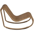 thumbnail image 4 of Meridian Furniture Antigua Natural Wicker And Steel Outdoor Patio Rocker, 4 of 11