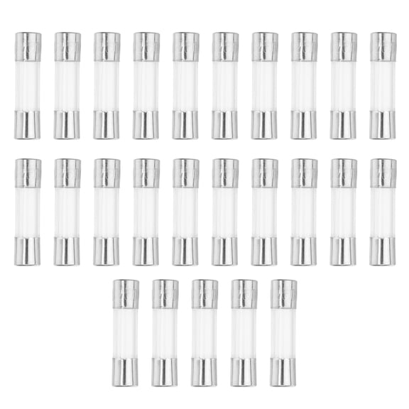Unique Bargains 25pcs Car 3A Quick Blow Glass Tube Fuses Breaking Voltage 250V 5x20mm 0.2x0.79 Inch Fuse Glass Tubes