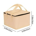 thumbnail image 3 of Insulated Pizza Bag & Cake Carrier | Thermal Insulated Food Delivery Bag | Reusable Lunch Cooler Bag for Camping Picnics School | 4 Sizes Available 4in 6in 8in 10in, 3 of 6