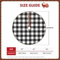 thumbnail image 2 of Defioc Black White Plaid for Christmas Tree Skirt Snowman Xmas Tree Skirt Farmhouse Christmas Decorations Tree Mat for Holiday Party Decor-36", 2 of 6