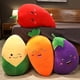 thumbnail image 3 of Almohada de juguete de peluche de zanahoria y berenjena supersuave, almohada de verduras rellenas de dibujos animados, almohada de maíz, chile, siesta, cama, almohada para dormir, cojín de Tv, 3 of 3