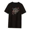 thumbnail image 3 of Ropa de camiseta para mujer, camisetas de manga corta, ropa de regalo, camisa femenina, camisetas de verano para viajes, caminar, trabajo, oficina, uso diario Negro Yinane Camiseta para mujer, 3 of 8