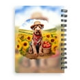 thumbnail image 2 of Vintage Airedale Terrier Says Hello Mother's Day Summer Sunflower Field Spiral Bound Journal Dale Waterside Dog Lover 5x7in Spiral Notebook - 12005, 2 of 5