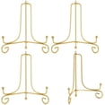 thumbnail image 2 of LIONWEI LIONWELI 6 Inch Gold Iron Plate Stand Holder Easel Display Stand for Plate?Picture?Photo and More,4 pcs., 2 of 7