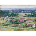 thumbnail image 2 of Theodore Robinson 14x11 Black Ornate Wood Framed Double Matted Museum Art Print Titled: Giverny, 2 of 5