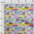 thumbnail image 2 of oneOone Polyester Lycra Light Blue Fabric Tropical Craft Projects Decor Fabric Printed By The Yard 56 Inch Wide, 2 of 5