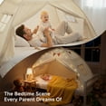 thumbnail image 6 of Toddler bed Tent Canopy: Lights & Flags Indoor Floor Twin Bed Tent Play Tent - Twin Bed Curtains - Play House Bedroom Privacy Space Sleeping Tents Gifts Large Teepee Tent(Golden Beige), 6 of 6