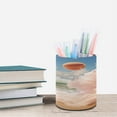 thumbnail image 6 of Juicy Peach Pen Holder for Desk, Pencil Organizer Office Decor, Makeup Brush Holder PU Leather Multi-Functional Organizer Cup for Office, Classroom, 6 of 6
