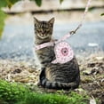 thumbnail image 6 of Cat Floral Harness Leash Set Cute Puppy Harness with Reflective Bag Adjustable Soft Harness Fit Puppy Kitten Rabbit Outdoor, 6 of 7