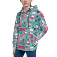 thumbnail image 2 of Lsque Excavator Patten Youth Hoodie Sweatshirt Pullover with Kangaroo Pocket Boys and Girls Hoodie Warm Hoodie for Kids-Large, 2 of 6