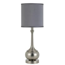 Cal Lighting Tapron 10" Durable Metal Accent Lamp in Silver