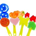 thumbnail image 3 of Xelparuc 21 piezas Kit de arte para niños Flores Pinceles de esponja Pintura Kit de pintura divertido Juego de herramientas de pincel de pintura para niños Juego de herramientas de pintura de dibujo de educación temprana y manualidades Suministros de diseño de arte de bricolaje Ormromra FLD-1875, 3 of 8