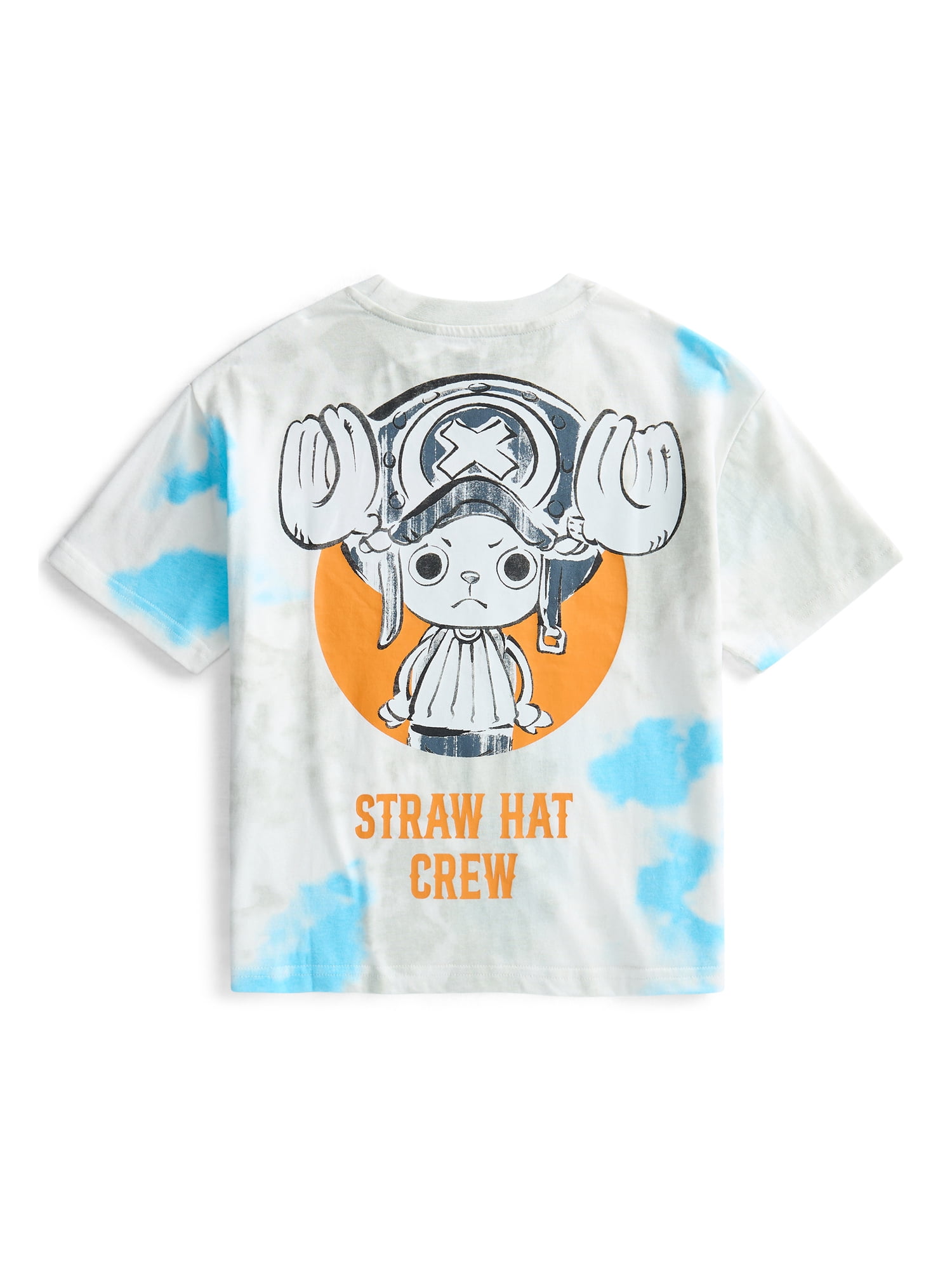 One Piece Boys Cotton Tie-Dye Wash Graphic T-Shirt with Short Sleeves, Sizes XS-2XL