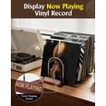 thumbnail image 2 of SHIERLOU Expandable Vinyl Record Storage, 30-70 LPs Adjustable Now Playing Record Holder for Albums, Wood Now Spinning Vinyl Record Stand Display Rack Organizer, Gift Package, Effortless Assembly, 2 of 7