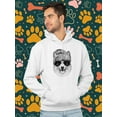 thumbnail image 2 of Cool Hipster Corgi Hoodie Men -Image by Shutterstock, Male Large, 2 of 4