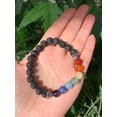 thumbnail image 5 of 7 chakra with Lava Crystal Bead Bracelet 8mm, Wholesale Genuine 7 chakra with Lava Stretch Gemstone Bracelet, Gift for Men & Women (5), 5 of 9