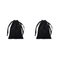 thumbnail image 3 of Matsuzay Bolsas con cordón Bolsas duraderas y reutilizables para aplicaciones amplias Bolsas de joyería fáciles de usar súper suaves negro negro 2Conjunto, 3 of 6
