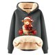 thumbnail image 1 of WILLBEST Sudadera con Capucha "Have Yourself A Mooey Little Christmas", de Terciopelo Grueso, Cálida y Holgada Mediana, 1 of 3