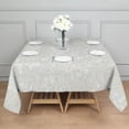 thumbnail image 5 of Floral 42" Square Waterproof Tablecloth, Floral Print Polyester Table Cover, 5 of 6