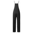 thumbnail image 3 of Hauaitttt Independent Station European and Plus Size Women's Wear Strappy Jumpsuits Romper Overalls Womens Maternity Suits for Work Baggy Rompers for Women Comfy Jumpsuits for Women Jumpsuits for, 3 of 4