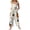 Beige, variant on Halloween Women’s Sleeveless Loose Fit Jumpsuit With Halloween Print Wide Leg Overalls Casual Style(Multicolor,M)