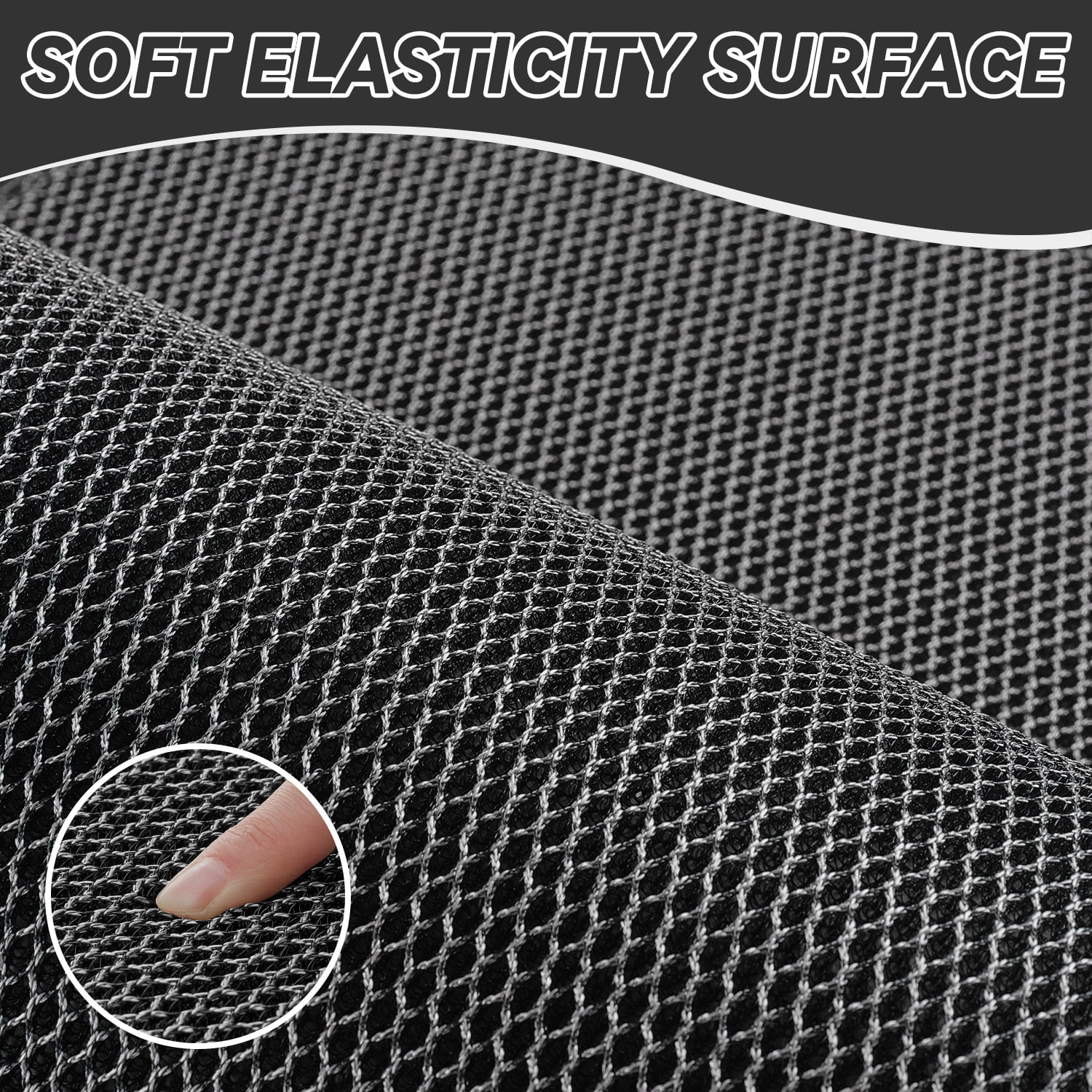 SIXHOME Outdoor Mat 17"x30" Front Door Mat Non Slip Rubber Doormat Low Profile Welcome Mat for Outside Absorbent Dirt Trapper Outdoor Doormat with Elastic Mesh Surface Heavy Duty Floor Mat Gray