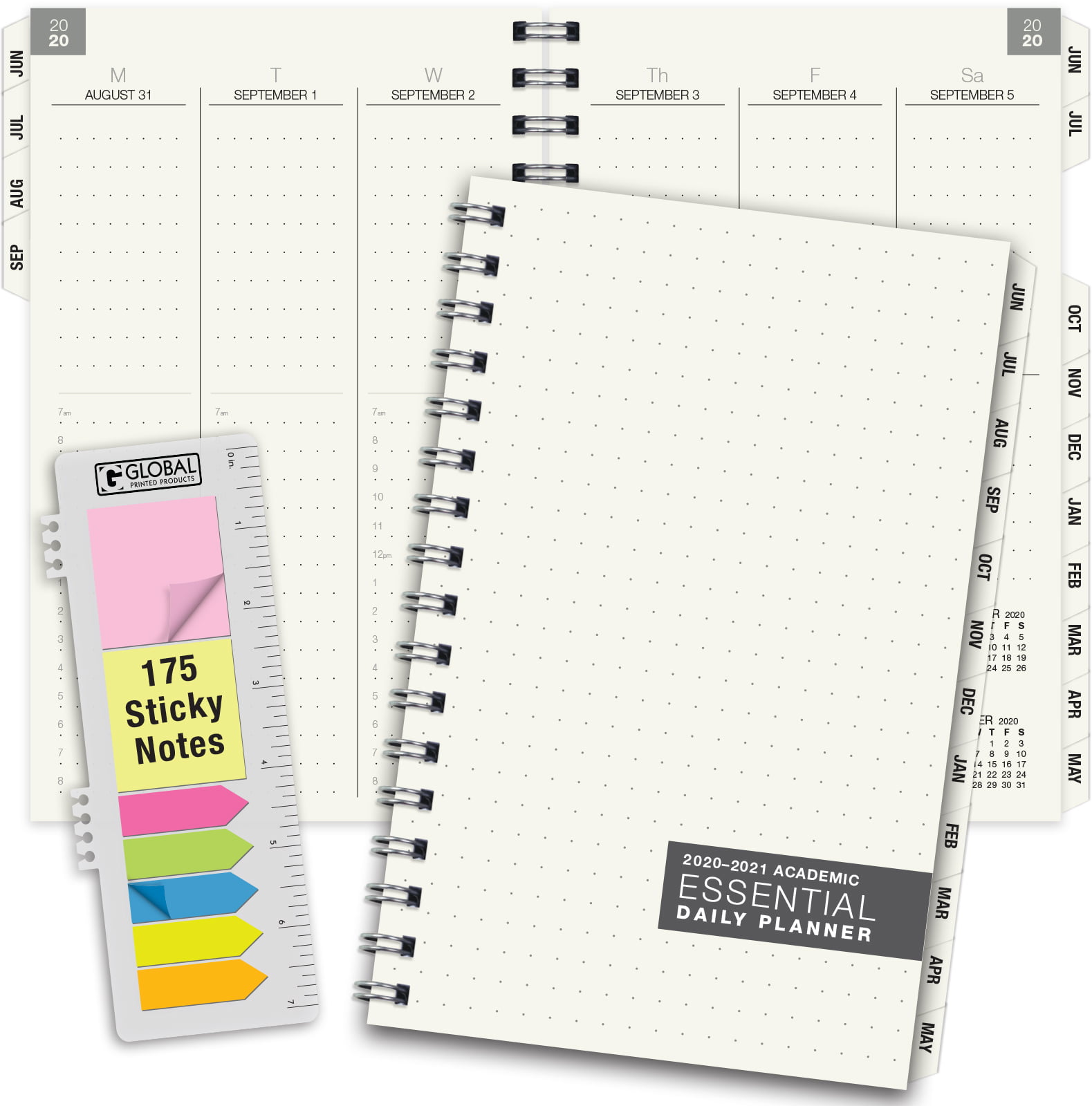 5.75 x 8.25 2020-2021 Planner 5 Weeks a Month Premium Thick Paper 60 Weeks Academic Monthly & Weekly Planner with to do List & Pen Loop 