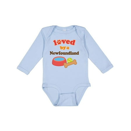 

Inktastic Newfoundland Dog Lover Gift Baby Boy or Baby Girl Long Sleeve Bodysuit