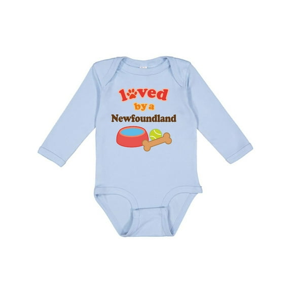 Inktastic Newfoundland Dog Lover Boys or Girls Long Sleeve Baby Bodysuit