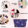 thumbnail image 3 of Makeup Bag - anchor starfish Swim ring Dark Blue Cosmetic Bag Portable Travel Toiletry Bag for Women Small Make Up Organizer Bag Zipper Pouch Travel Essentials, 3 of 8
