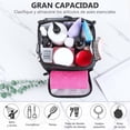 thumbnail image 3 of Bolsa de Ducha de Malla, Organizr de Malla Portatil, con Ganchos y 5 Bolsillos, Gran Capacidad Bolsa de Malla Colgante de Baño, Drenaje Rápido, para la Universitario, Viaje, Gimnasio, Natación, 3 of 4