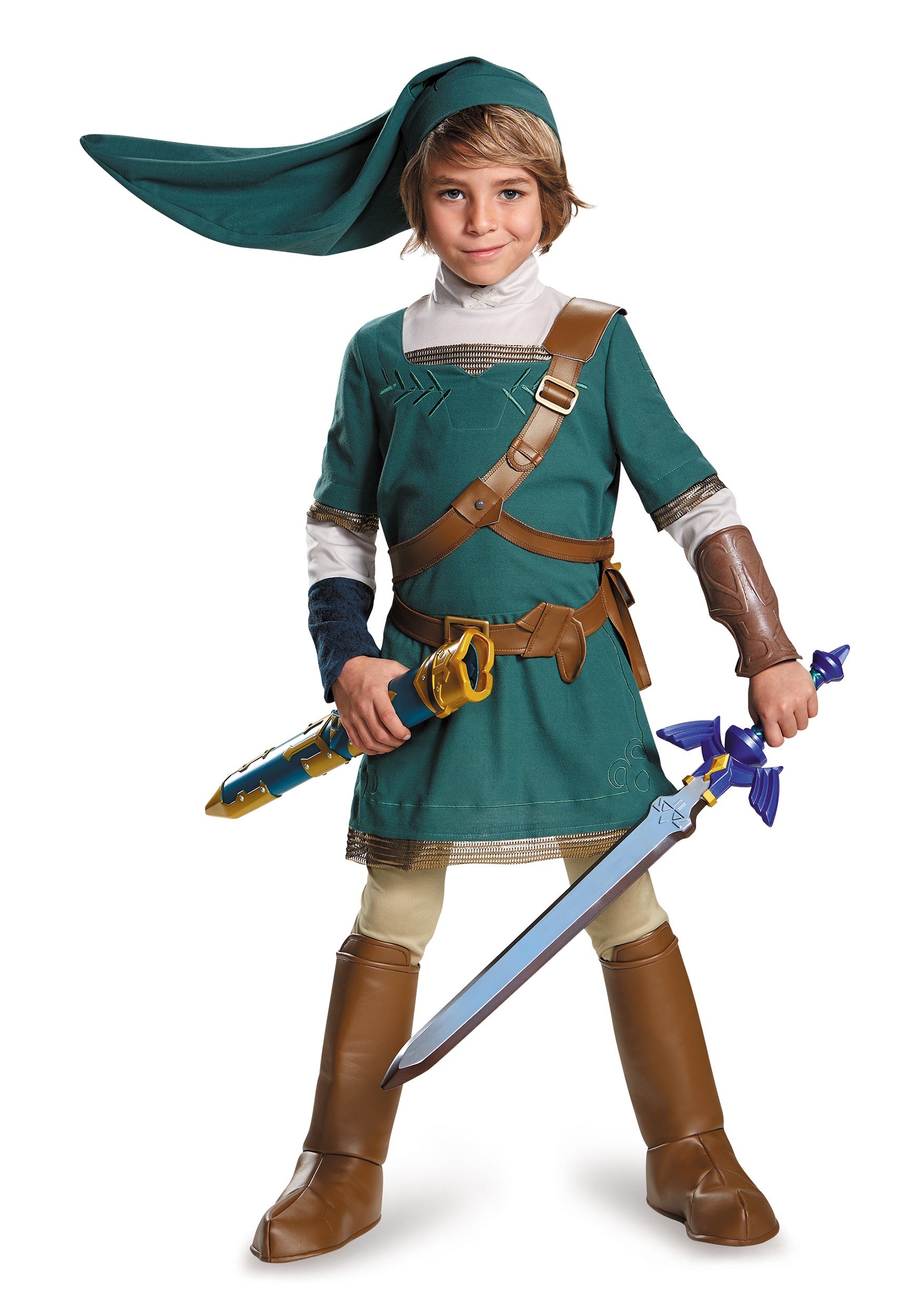 Link Classic Child Green Tunic Costume The Legend Of Zelda Halloween Disguise