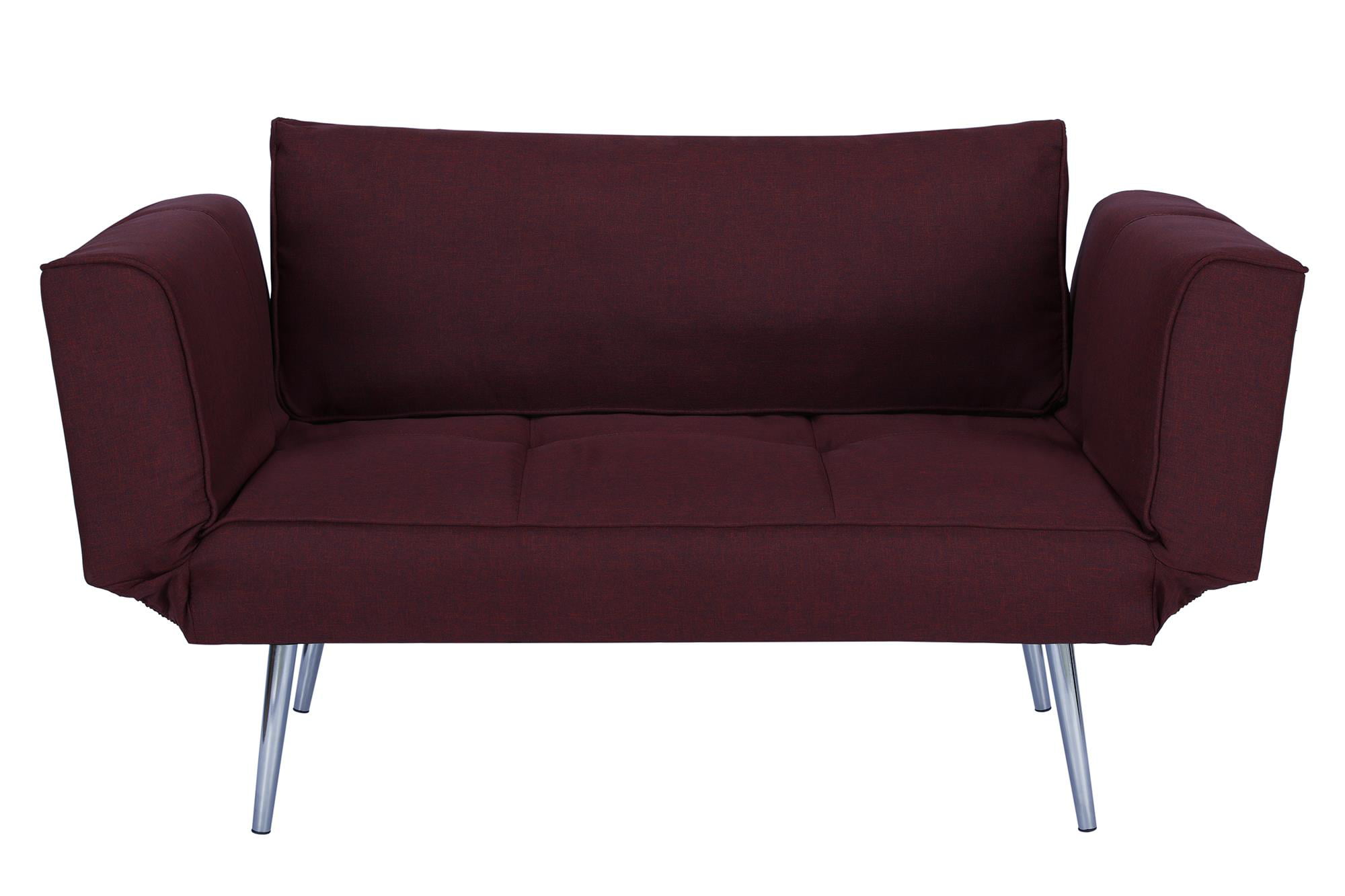 dhp euro futon sofa bed with magazine storage