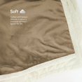 thumbnail image 4 of Beddora Luxury Flannel Sherpa Throw Blanket – 50” x 60” – Ultra-Soft & Warm – 450 GSM Plush Reversible Fleece – Cozy Winter Couch or Bed Blanket – Light Grey, 4 of 7