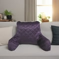 thumbnail image 3 of Home Soft Things DO-IT-YOURSELF Velvet Quilted Bedrest Pillow - Blackberry - 20" x 18" x 17", 3 of 9