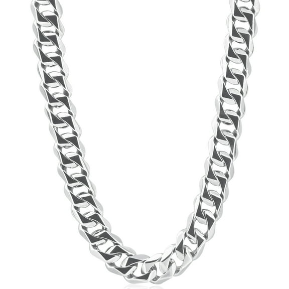Pompeii Men's Cuban 14k Gold (179gram) or Platinum (302gram) 13.5mm Link Chain Necklace